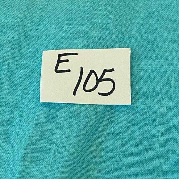 E-105 Hot Cotton PLUS SIZE 2X Teal 100% Linen Sleeveless Summer Maxi Dress - Picture 11 of 12